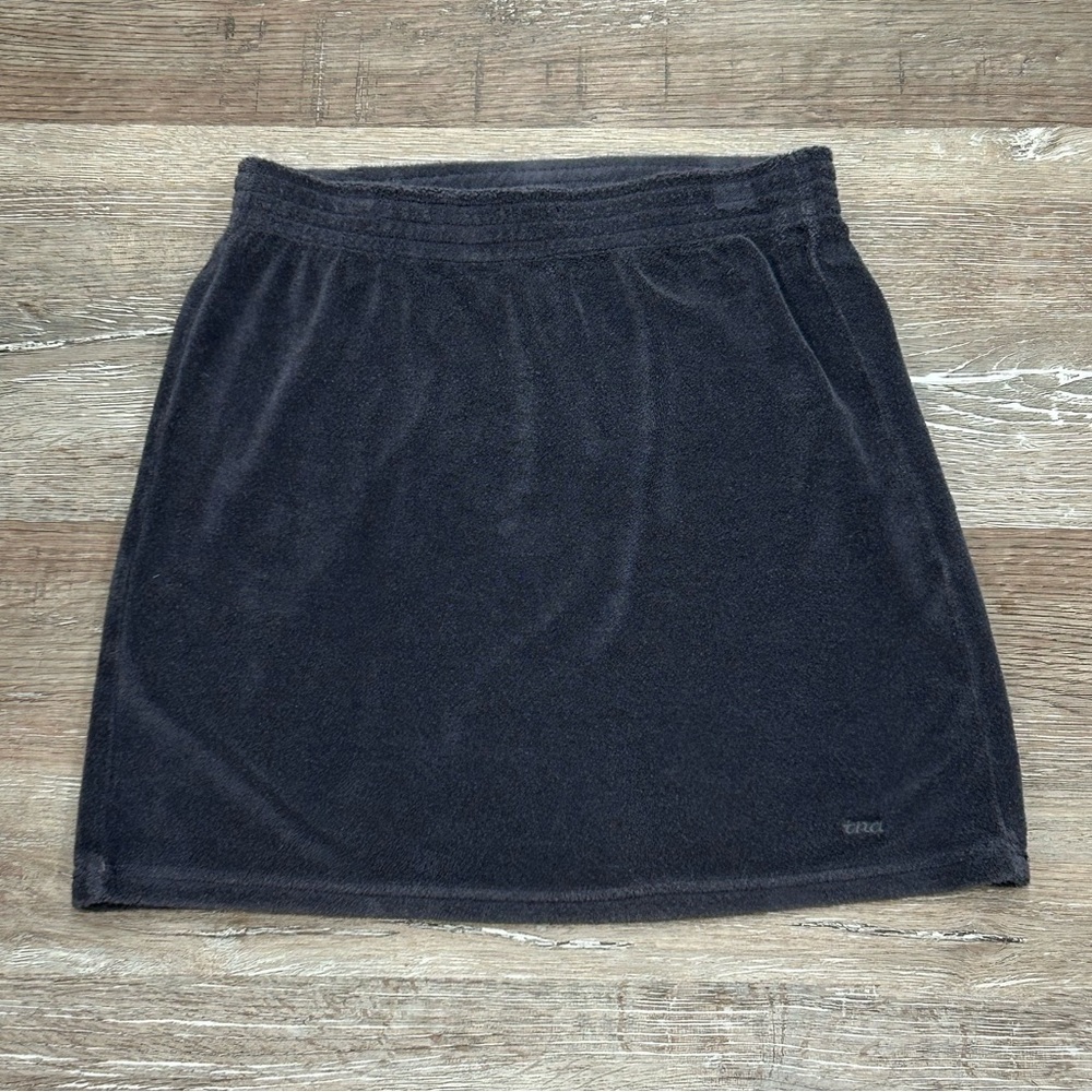 TNA Crest Terry Cloth Mini Skirt